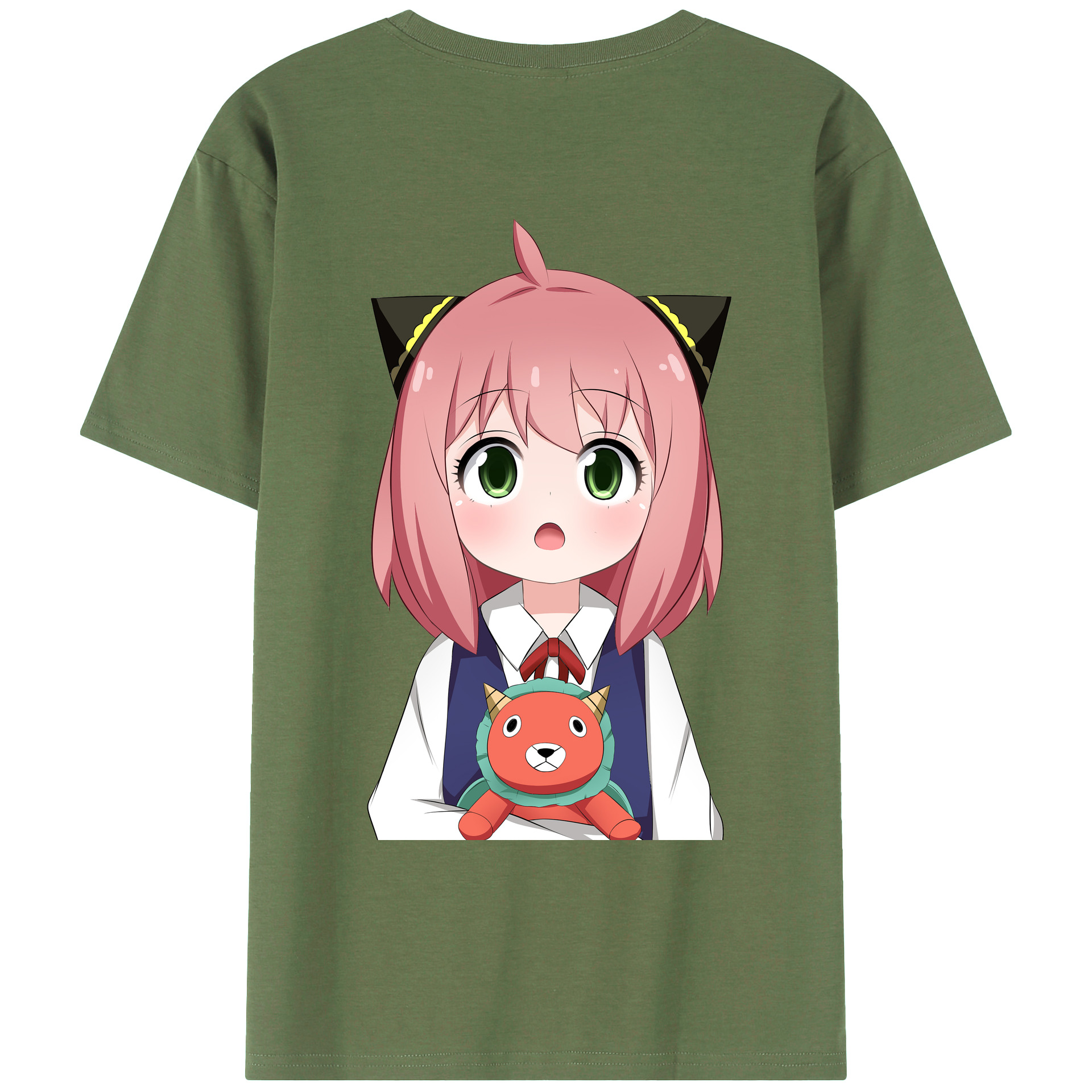 （画像用） SPY×FAMILY间谍家家酒 綿100％ メンズ半袖Tシャツ（バックプリント） 通気性